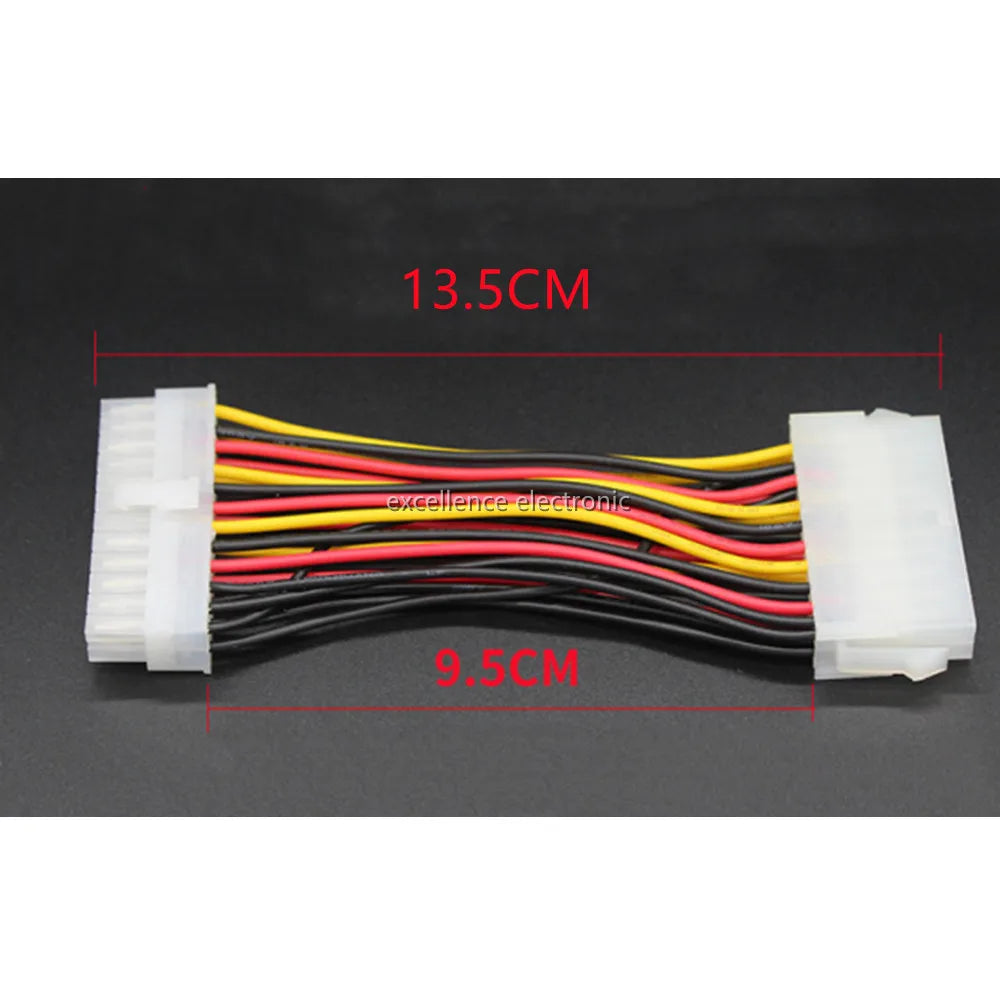 20pin Male To 24pin Female Adapter Cable 20 Pin To 24 Pin Adapter Cable ATX Connector Supply Extension Wire for PC Motherboard Peaceful Pleasures Health and Wellness