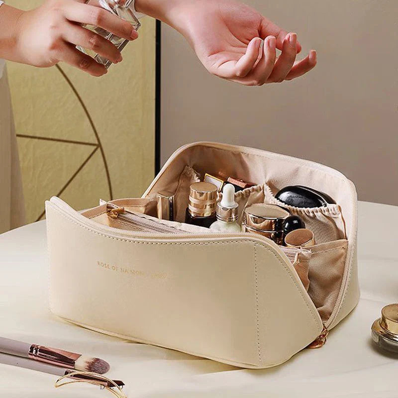 Women's Waterproof Travel Cosmetic Bag | Portable Makeup Pouch