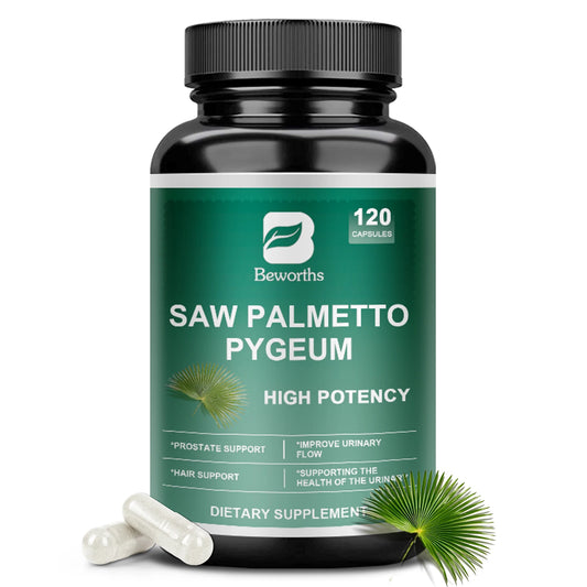 Saw Palmetto Supplement for Prostate Health & DHT Hair Loss Prevention Dietary Supplement Peaceful Pleasures Health and Wellness 120pcs 3bottles United States