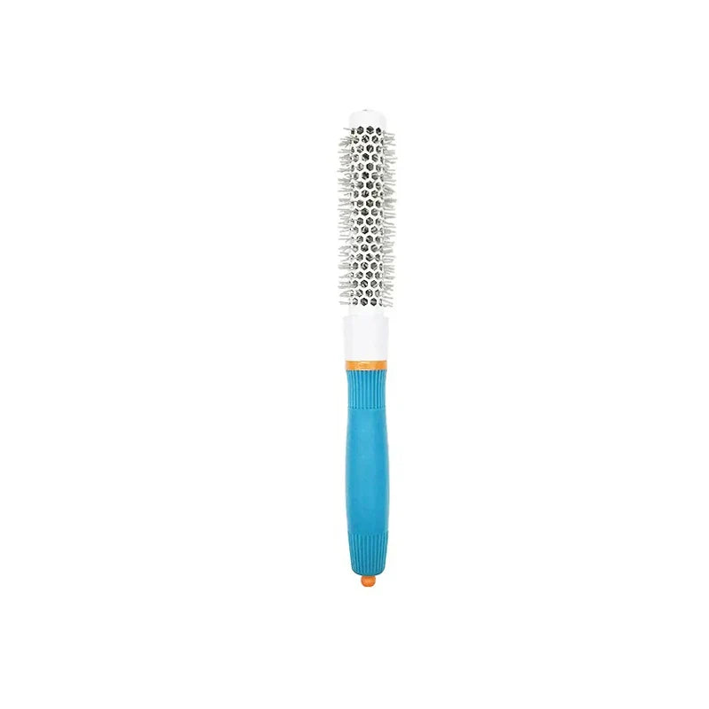 Professional Round Hair Brush & Comb Styling Set – Blue