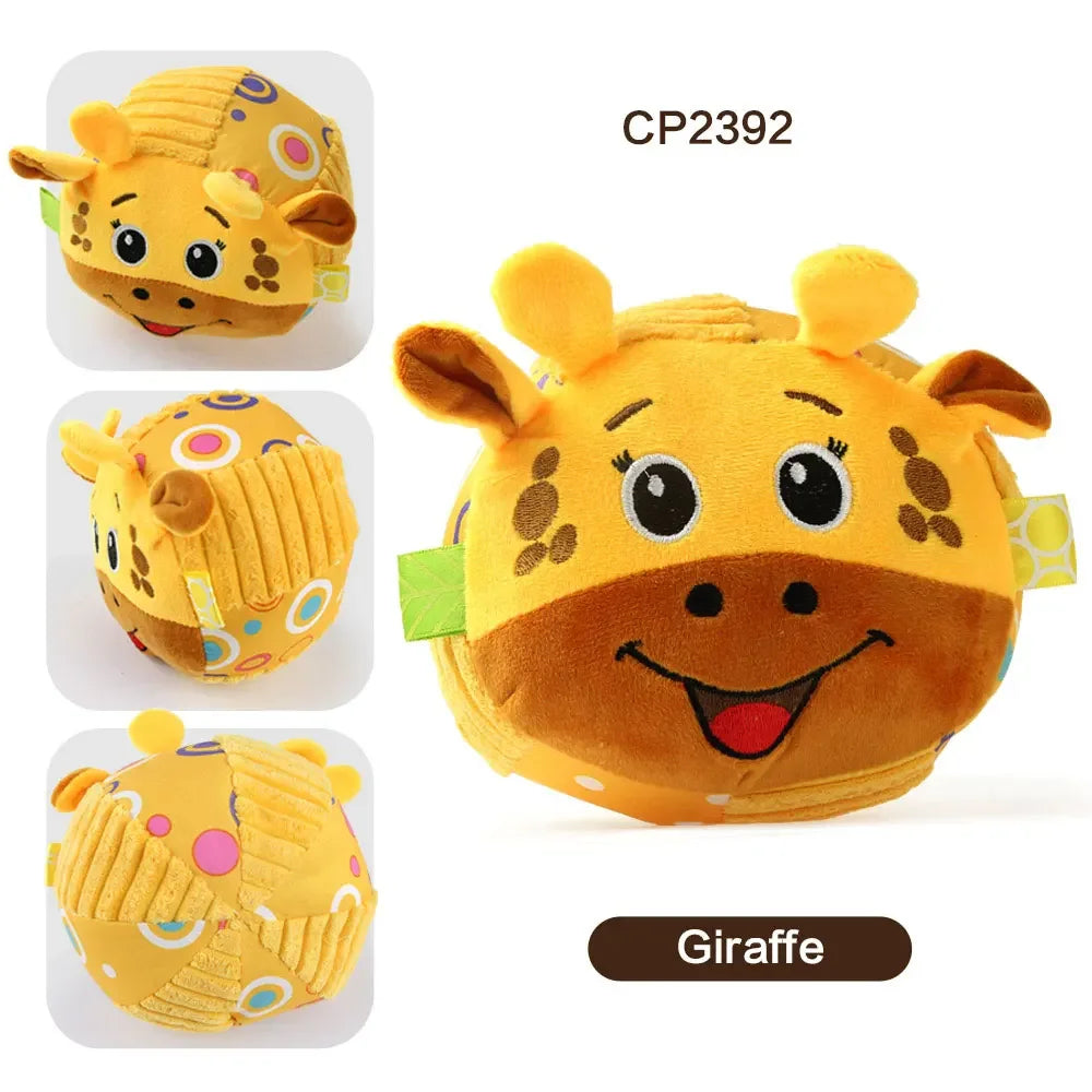 Plush Dog Voice Toys Balls Soft Fur Rattan Moving Ringtones Fun