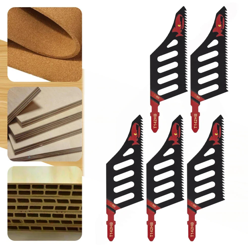 T142HB T-Shank Jigsaw Blades – Wood & Aluminum | 1/3/5 Pack