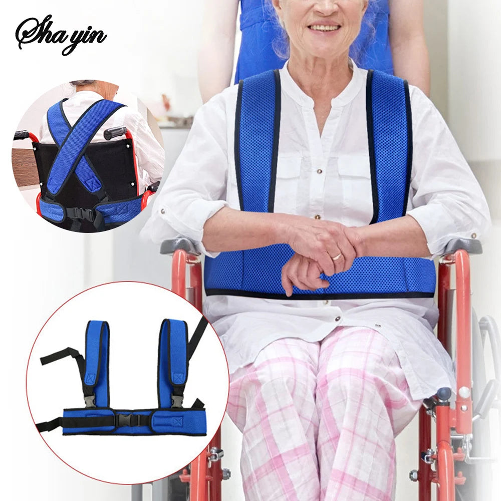 Wheelchair Waist Strap Belt Breathable Elderly Wheelchair Anti-Fall Azimuth Support Fixing Straps Nursing Band For Elderly Peaceful Pleasures Health and Wellness