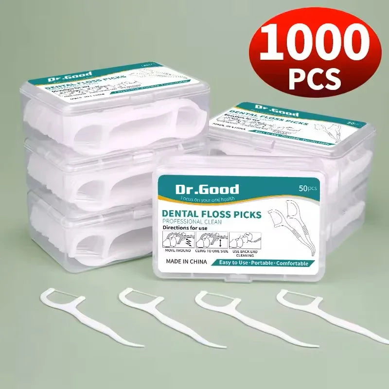 Dental Floss Picks Bulk Pack – 50 to 1000 Floss Sticks