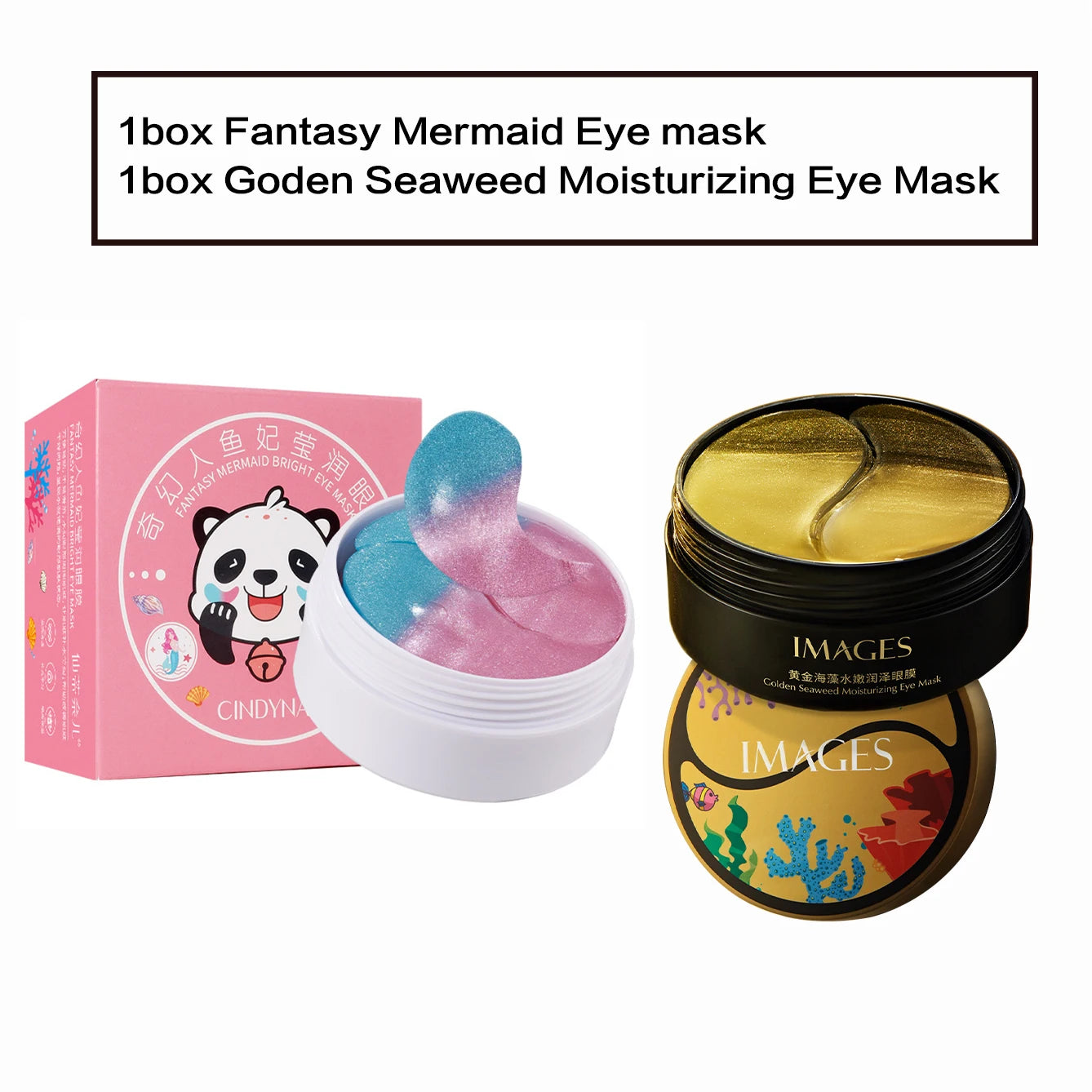 60 Pieces (30 Pairs) of Hydrating Eye Masks, Nourishing and Moisturizing the Skin Around the Eyes, Making the Skin Around the Eyes Smooth and Soft, Exquisite Eye Masks with a Two-Tone Design Peaceful Pleasures Health and Wellness 2 Boxes Mix 1 80G