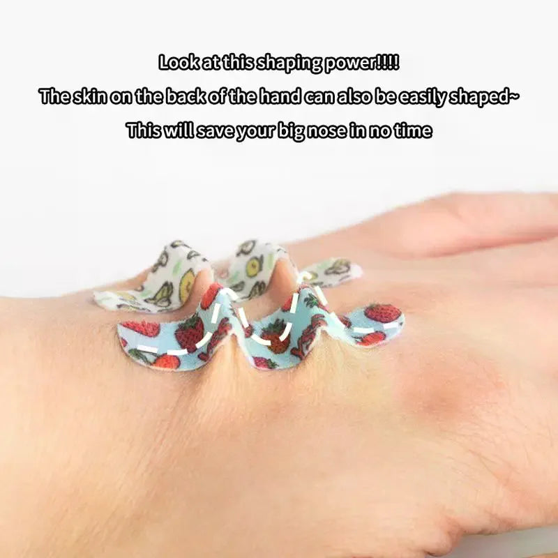 Cartoon Pattern Random Color Self-shaping Nose Splint Nose Adhesive Tape Nose Shape Corrector Provide External Support Fixation Peaceful Pleasures Health and Wellness