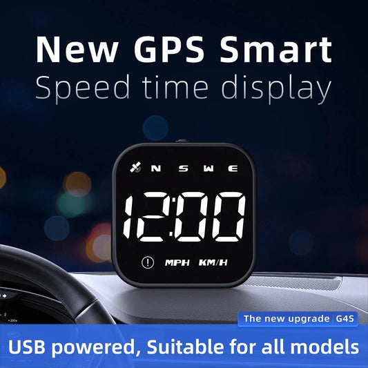 G4S Mini GPS HUD Universal Car Head Up Display Digital Windshield Projector Speedometer KMH MPH Peaceful Pleasures Health and Wellness Default Title