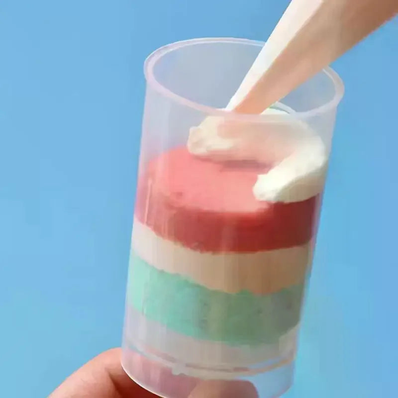 30-Pack Push-Up Cake Shooters with Lids | Clear Dessert Cups Push-Up Dessert Shooters Peaceful Pleasures Health and Wellness