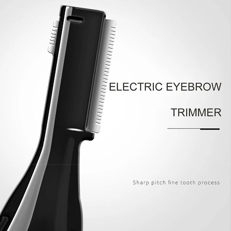 Double Ended Electric Eyebrow Trimmer Lady Eyebrow Trimmer Automatic Shaving Device Hair Removal and Trimming Tool Peaceful Pleasures Health and Wellness