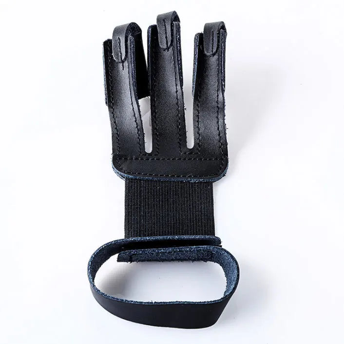 Archery Finger Guard Cowhide Three Glove Shooting Protection Wear