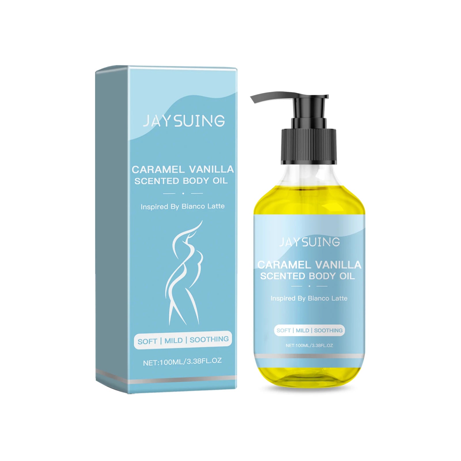 Caramel Vanilla Body Care Oil for Skin Elasticity Peaceful Pleasures Health and Wellness 100ml