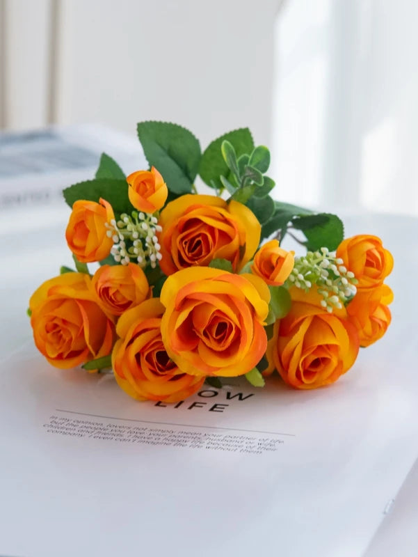Artificial Silk Rose Bouquet | Wedding & Home Décor Flowers
