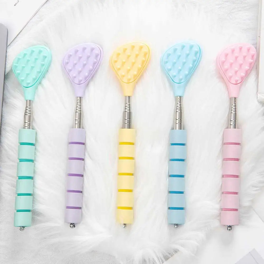 Extendable Cactus Back Scratcher With Two Size Spikes Retractable One Hand Itch Stick For Men Women Portable Point Massager Peaceful Pleasures Health and Wellness