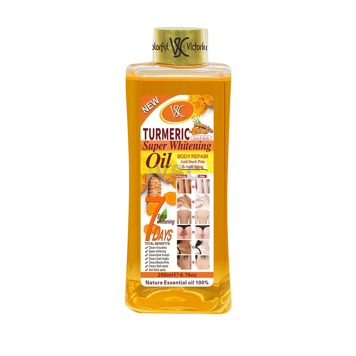 SANENDI Turmeric Essential Oil Face & Body Moisturizer 200ml