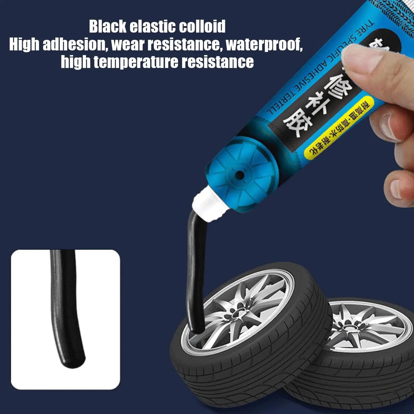 60ml Tire Repair Glue – High-Temp Sidewall Sealant Kit