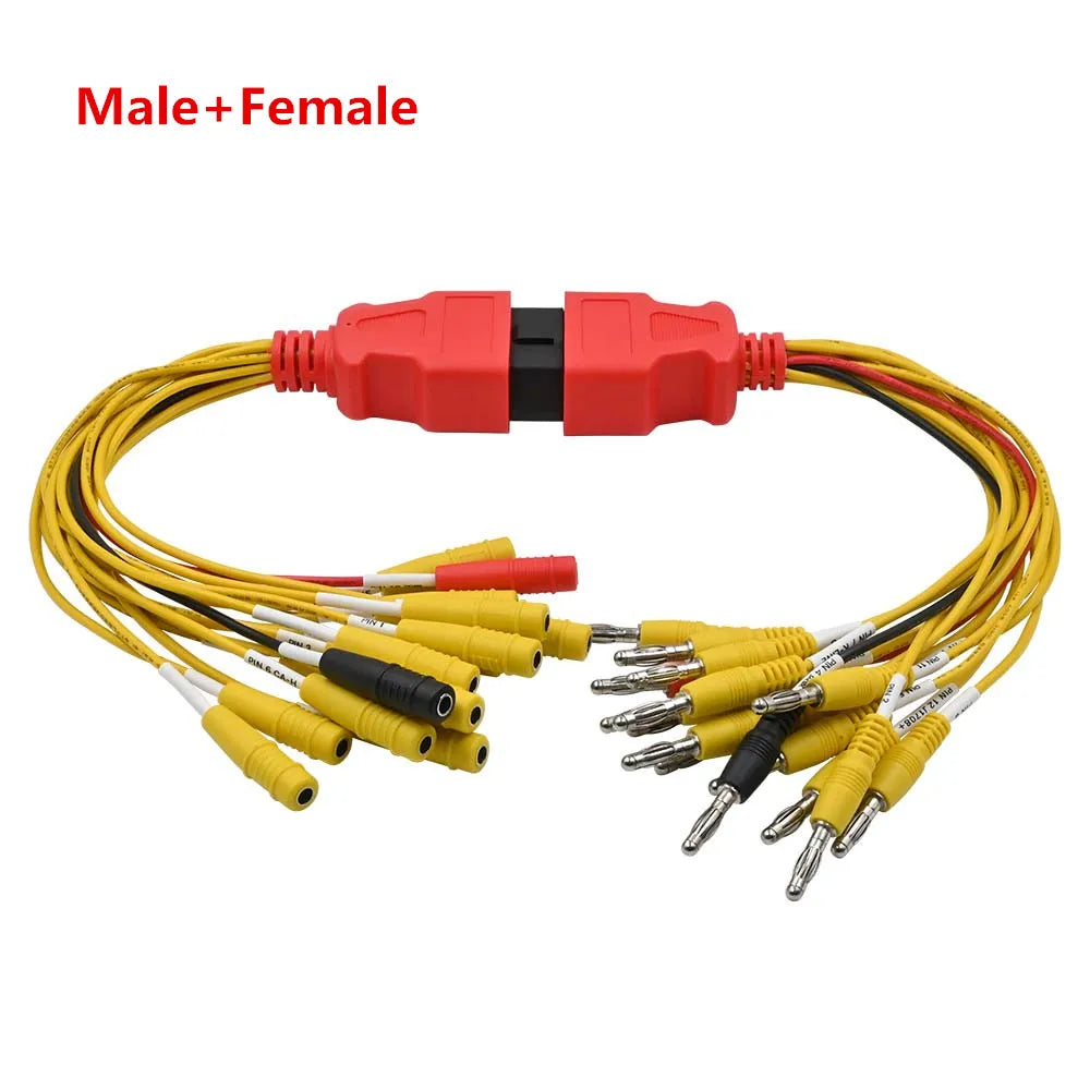OBD2 16-Pin Jumper Connector Male Female – ECU Diagnosis Tool