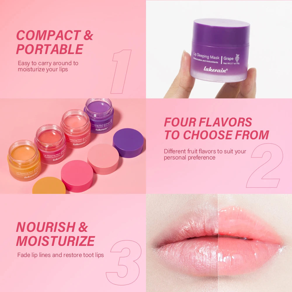 Moisturizing Sleeping Lip Mask Night Lips Care Maintenance Fades Lip Lines Relieves Lipitis Lip Care Products 20g Peaceful Pleasures Health and Wellness