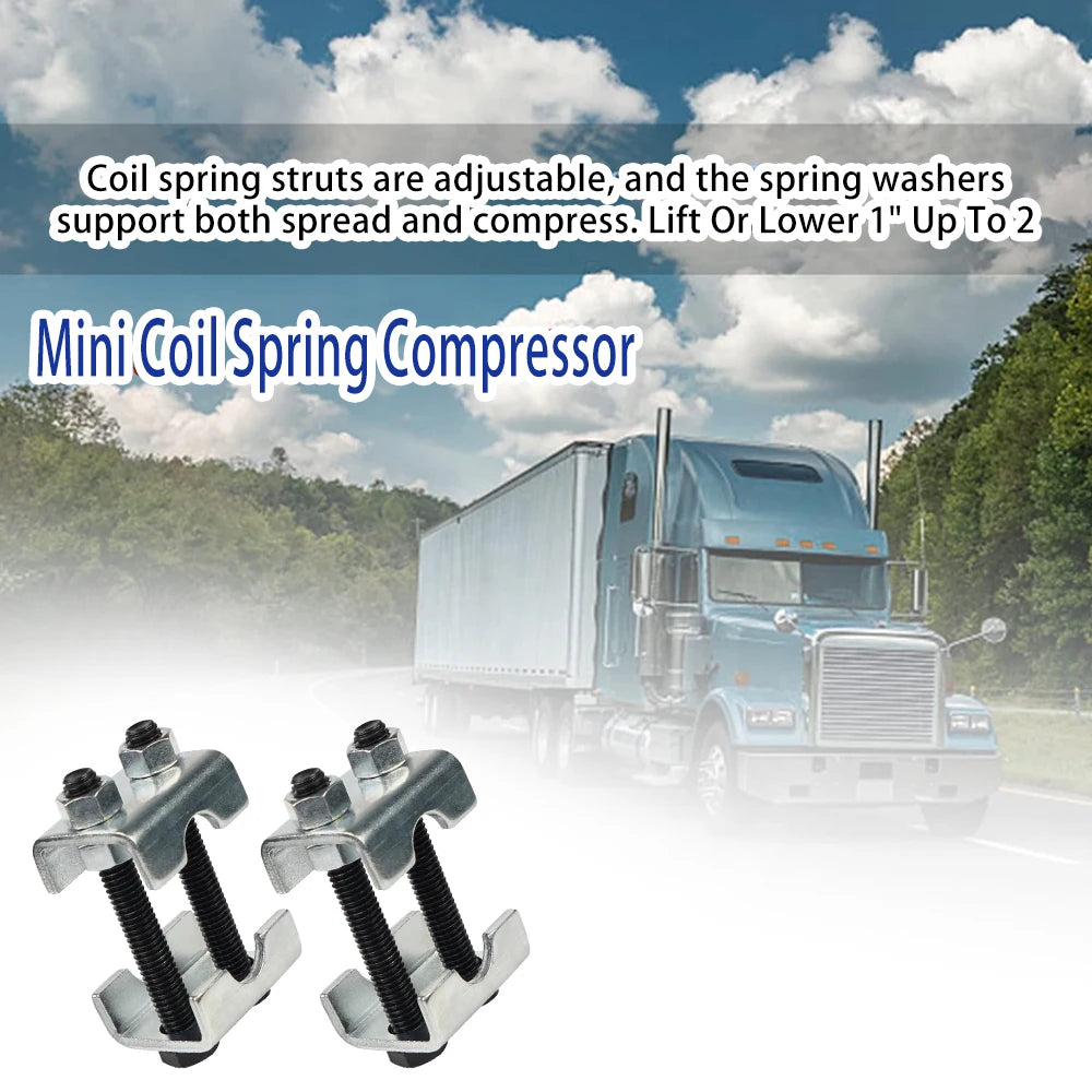 Mini 2-Way Coil Spring Compressor 2/4Pcs Adjustable Spring Spacer for Strut Shock Absorber Peaceful Pleasures Health and Wellness