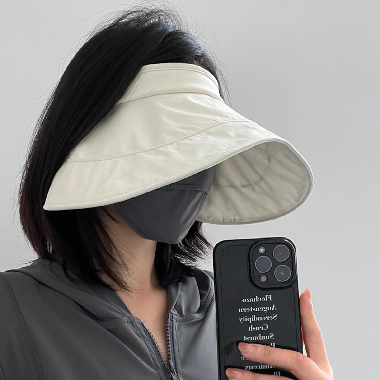 Summer UV Resistant Sun Hat Large Wide Brim Soft Breathable Sun Hats for Fishing Hiking Camping Peaceful Pleasures Health and Wellness