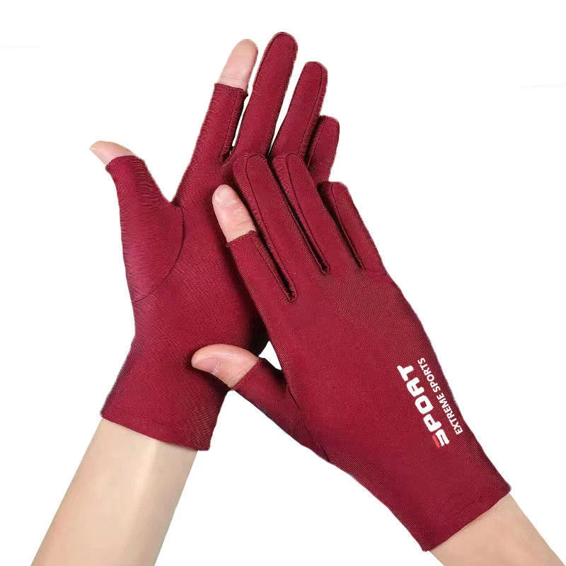 New One size Spring summer 1 Pair Anti-UV Men Women Fishing Gloves Sunscreen Antiskid Breathable Cycling Sport Gloves Fishing Peaceful Pleasures Health and Wellness A4