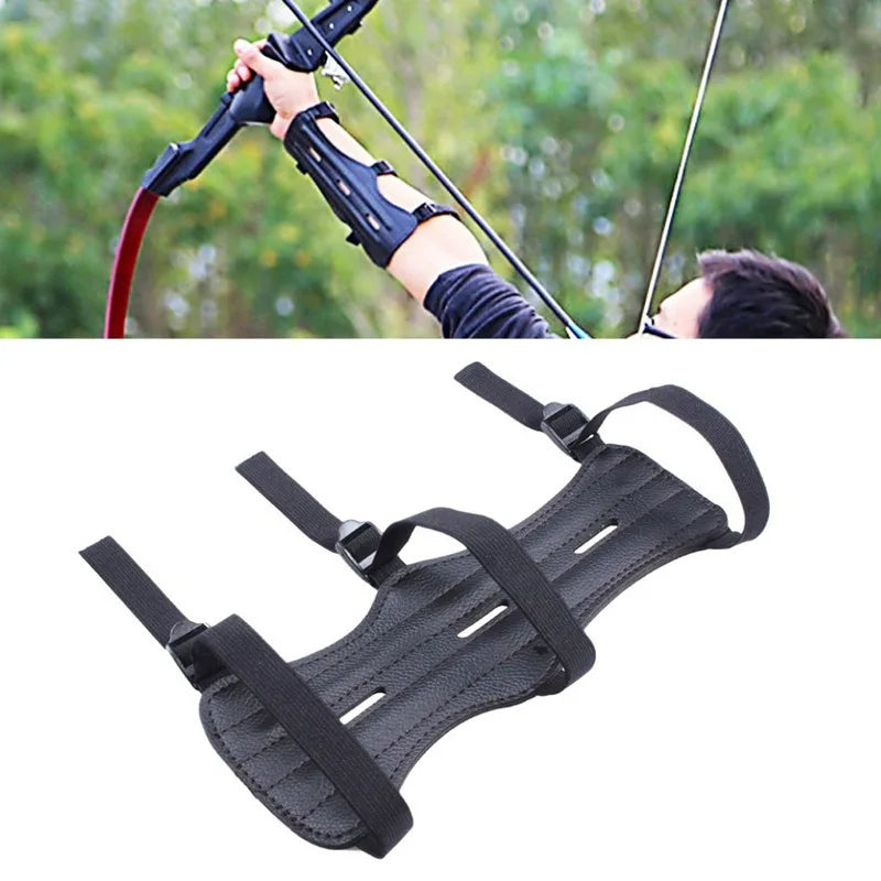 Archery Equipment Arm Guard Protection Forearm Safe Adjustable Bow Arrow Hunting Shooting Training Accessories Protector Tools Peaceful Pleasures Health and Wellness