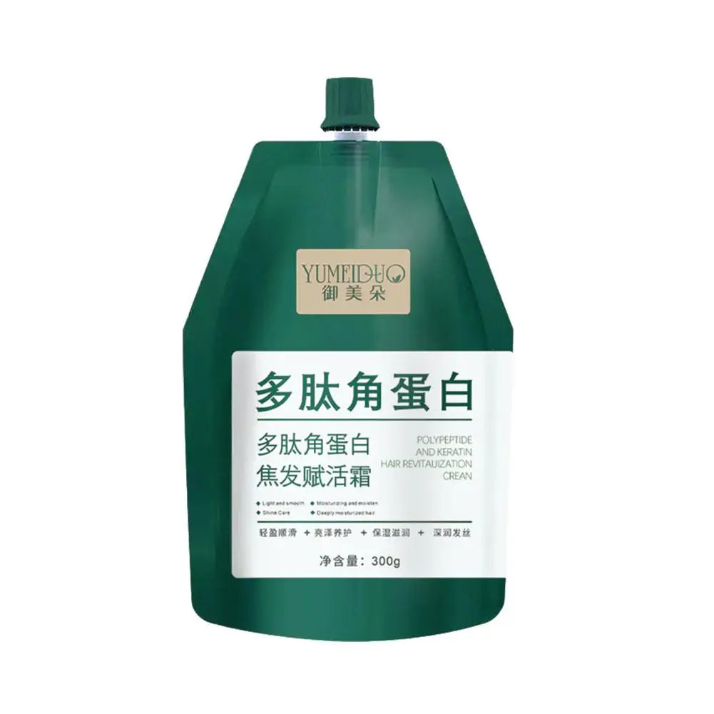Polypeptide Keratin Deep Conditioner Hair Mask 300g – Restores Dry, Damaged, Burnt & Curly Hair Peaceful Pleasures Health and Wellness 300g