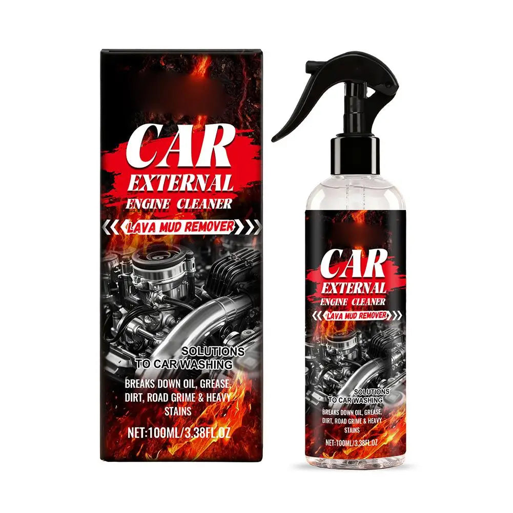 For Auto Engine Exterior Cleaner - No-Rinse Fast Oil Stain Remover Powerful Degreasing Car Maintenance Essential Tool Peaceful Pleasures Health and Wellness A