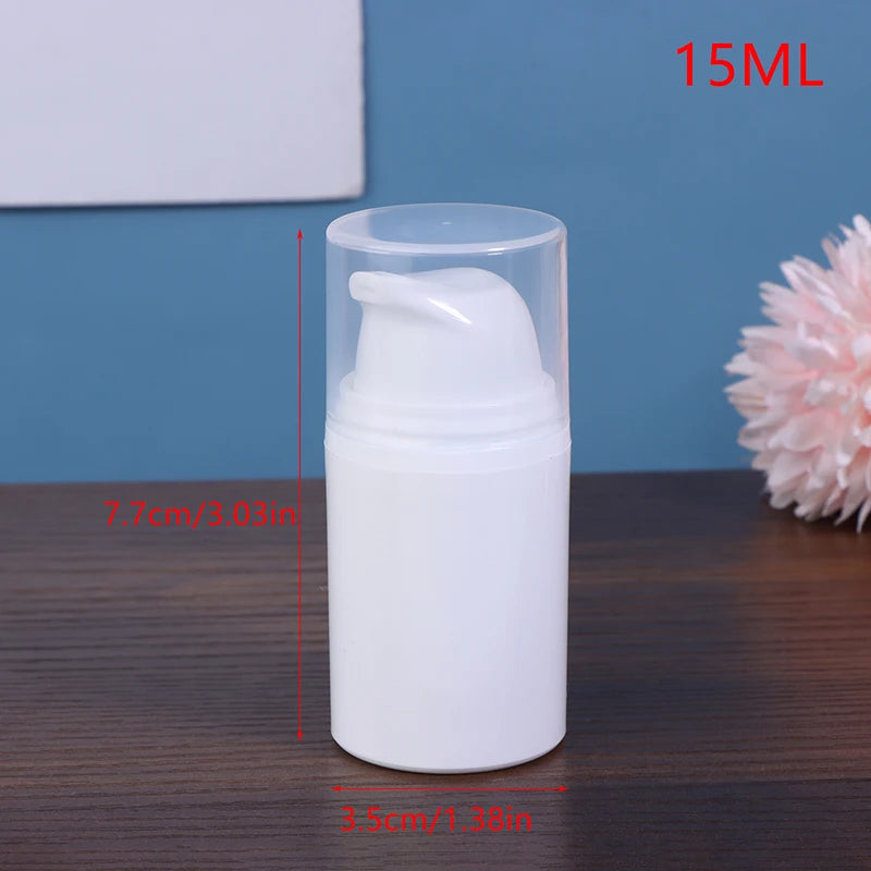 Airless Pump Travel Bottles 15ml 30ml 50ml | Refillable Cosmetic