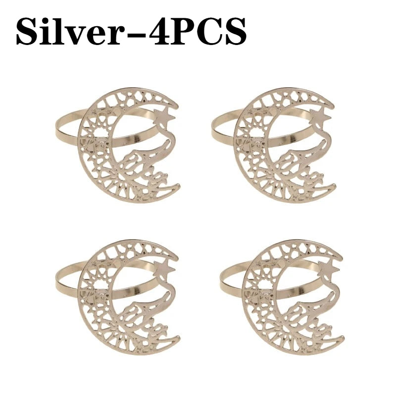 Gold Bismillah Napkin Rings | Ramadan & Eid Table Decor