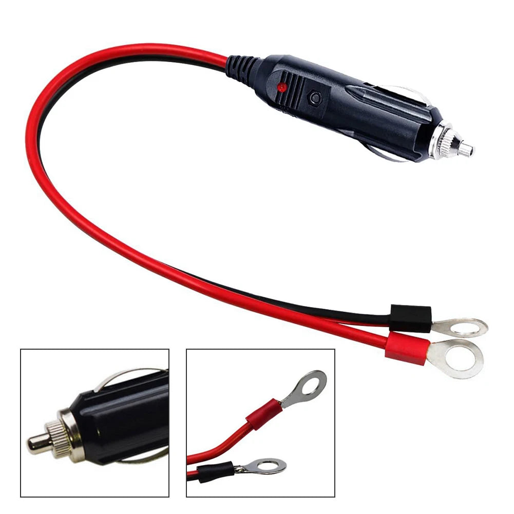 12-24V 10A Car Cigarette Lighter Socket Adapter 50cm Cable Peaceful Pleasures Health and Wellness