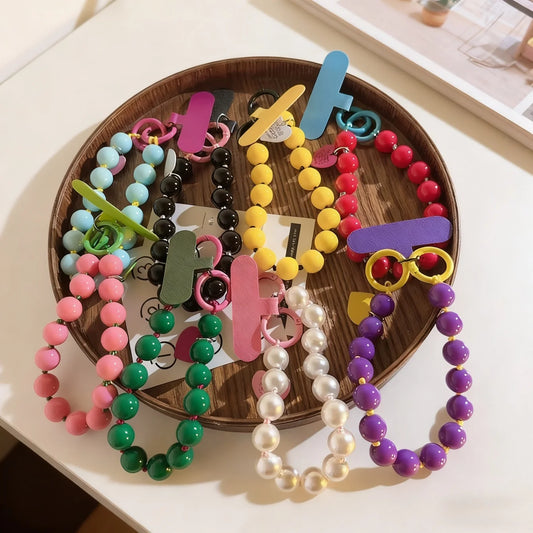 Beaded Phone Wrist Strap – Detachable Wristlet Lanyard Phone Wrist Strap Peaceful Pleasures Health and Wellness