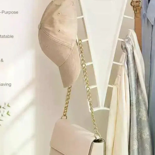 V-Shape 10-Hook Closet Organizer Hanger | Space-Saving Wardrobe Closet Hanger Organizer Oasis Select one size