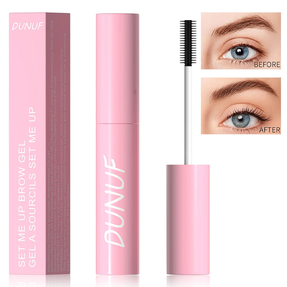 Eyebrow Gel Balm, Long-Lasting Waterproof Transparent Gel, Quick-Drying Non-Sagging Formula, Shapes Defined Eyebrows & Lashes Peaceful Pleasures Health and Wellness Pink