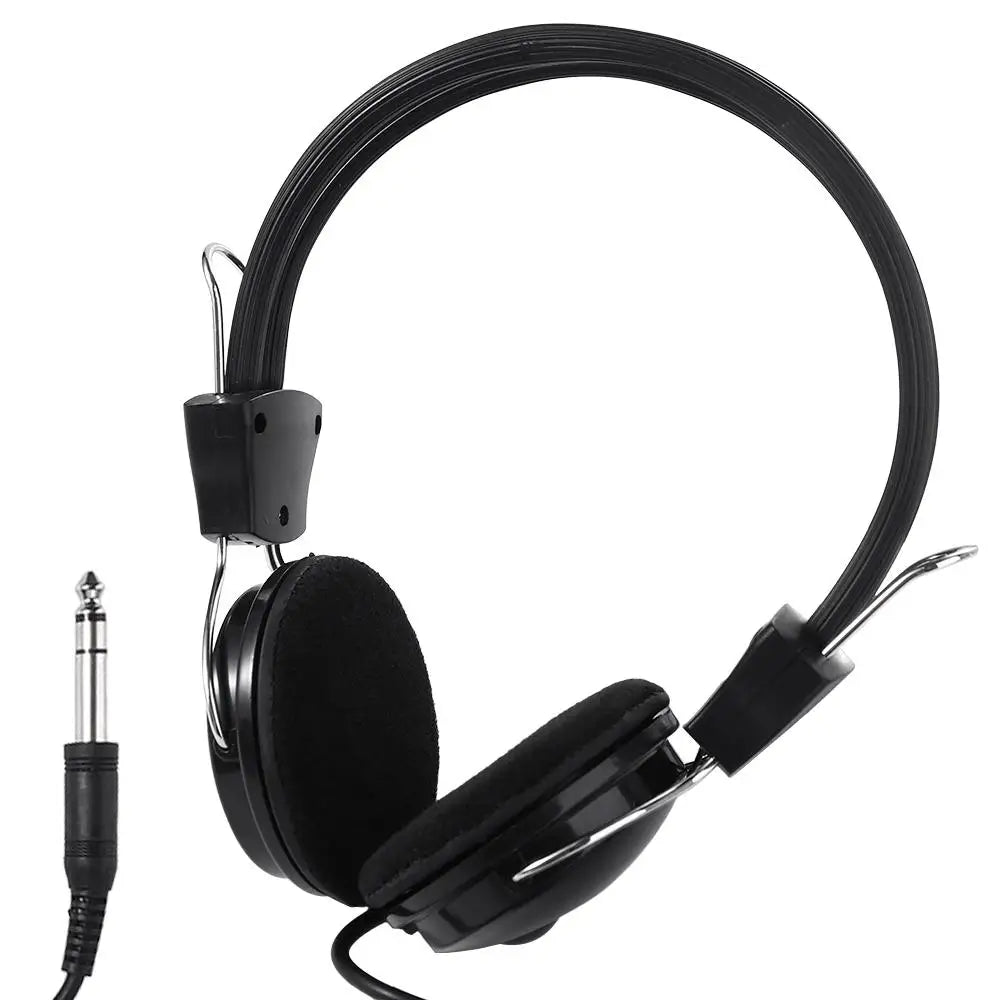 Handfree Black Drum Set with Wire Electric Piano Music Headphone Music Earphone Piano Earphone Wired Headset Peaceful Pleasures Health and Wellness