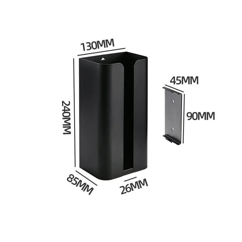 Wall Mounted No punching magnet storage container Garbage Bag Dispenser Self Adhesive Kitchen Bathroom Paper Tissue Holder Peaceful Pleasures Health and Wellness