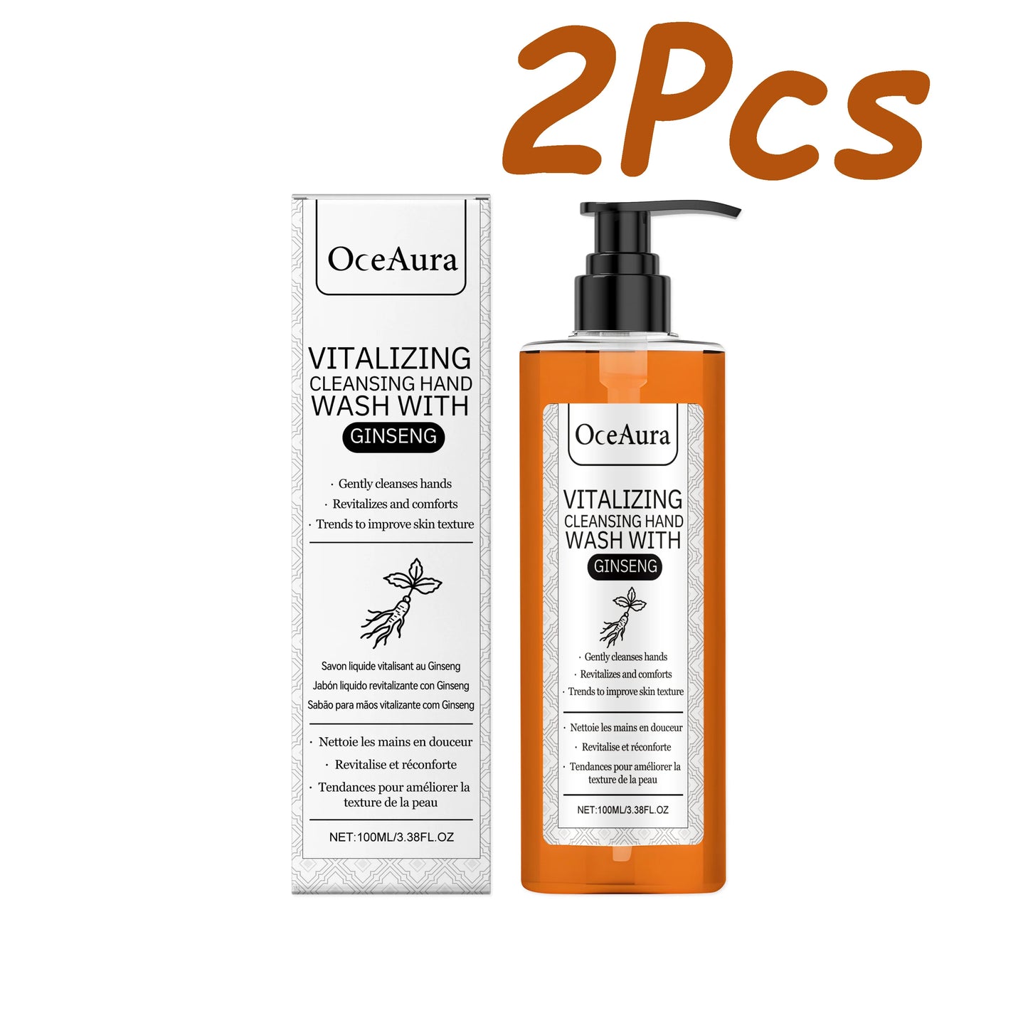 Ginseng & Chamomile Hand Wash – Moisturizing & Brightening 100ml