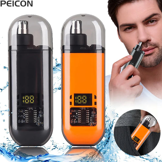 Electric Nose Hair Trimmer Mini Portable Nose Hair Remover for Men USB Rechargeable Trimmer for Nose and Ears Nose Hair Clipper Peaceful Pleasures Health and Wellness