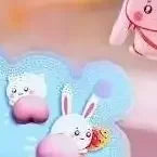 Cartoon Animal 3D Puffy Stickers – Scrapbook & Phone Decor