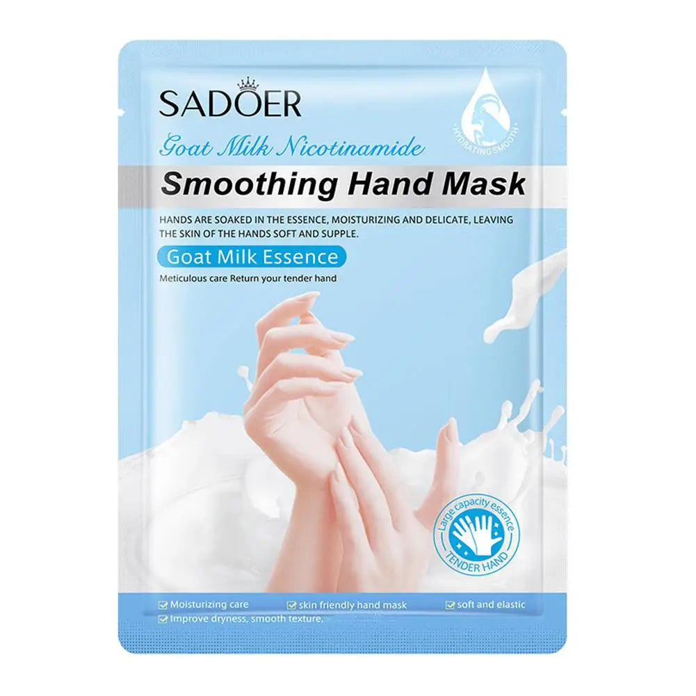 Hydrating Hand Mask Gloves – Rose & Milk, 1 or 5-Pack Peaceful Pleasures Health and Wellness Milk-1PCS