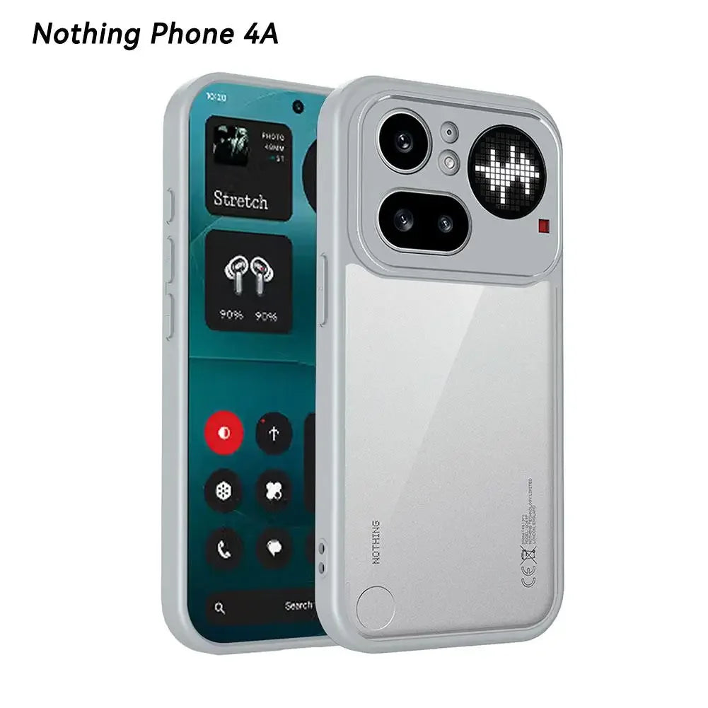 Transparent Matte TPU Silicone Case For Nothing Phone 4A/4A Pro Shockproof Bumper Protection Anti Fingerprint Phone Accessories Peaceful Pleasures Health and Wellness sliver 4A