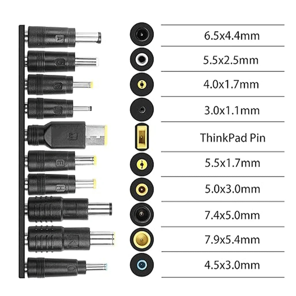 65W USB-C to DC PD Cable – 5V 9V 12V 15V 20V Universal Adapter