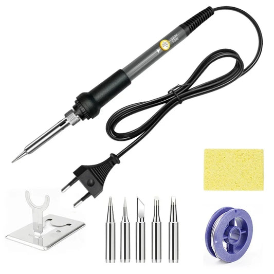 60W Adjustable Temperature Soldering Iron – 220V EU Plug