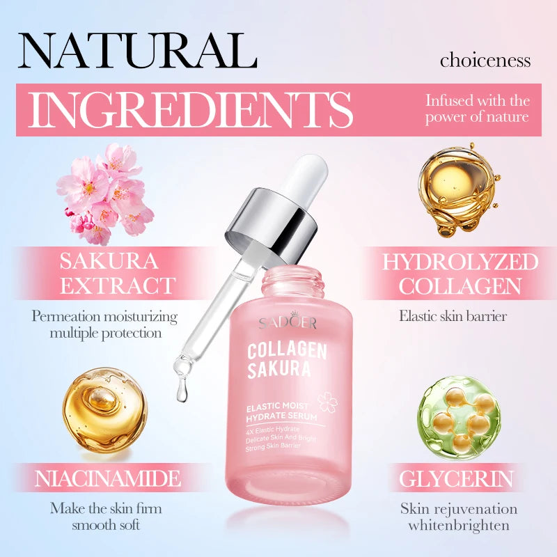 SADOER Sakura Facial Serum – Anti-Aging & Brightening Essence