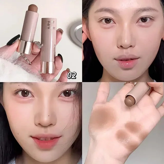 Waterproof Contour Bronzer Stick | Matte Grey Brown Highlighter