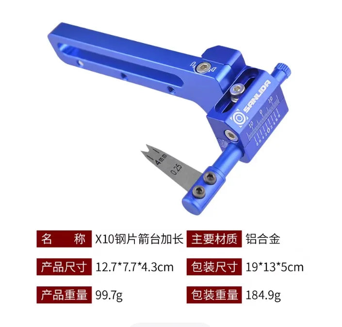 Sanlida X10 Arrow Rest Long CNC Aluminum Target Archery Compound Bow