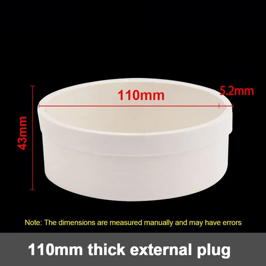 PVC Pipe End Cap 50–200mm | Water Stop Insert Plug for Irrigation PVC Pipe End Cap Oasis Select 110mm-5pcs