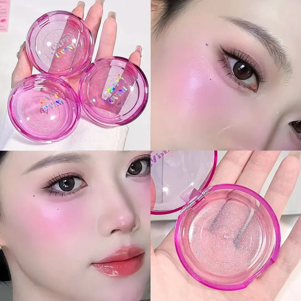 Crystal Jelly Color-Changing Blush Palette | Glitter Cheek Rouge