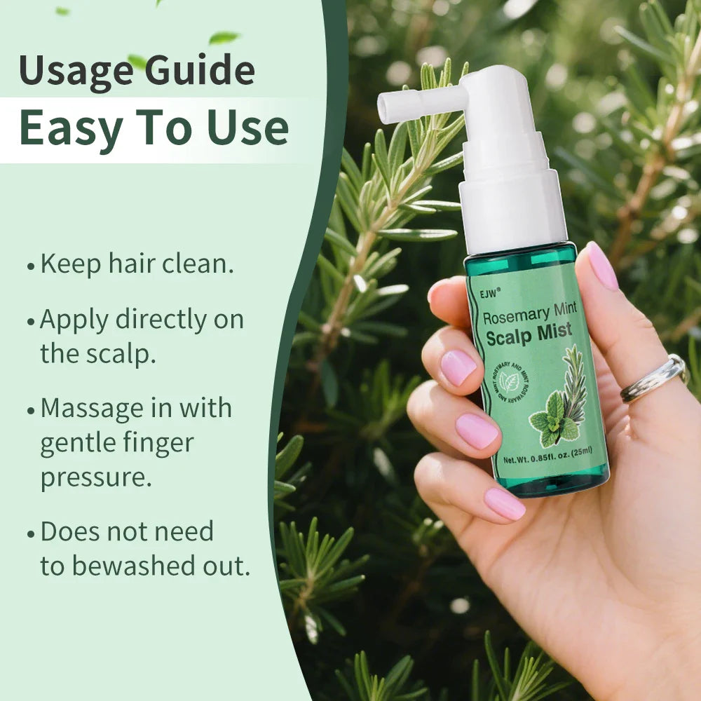 Rosemary Scalp Scrub Shampoo & Hair Growth Serum Spray