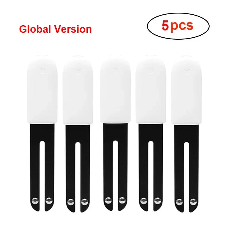 HHCC Flora Monitor Garden Care Plant Grass Soil Water Fertility Smart Tester Sensor Flower Garden Detector For Xiaomi Mijia Peaceful Pleasures Health and Wellness White 5 Pcs