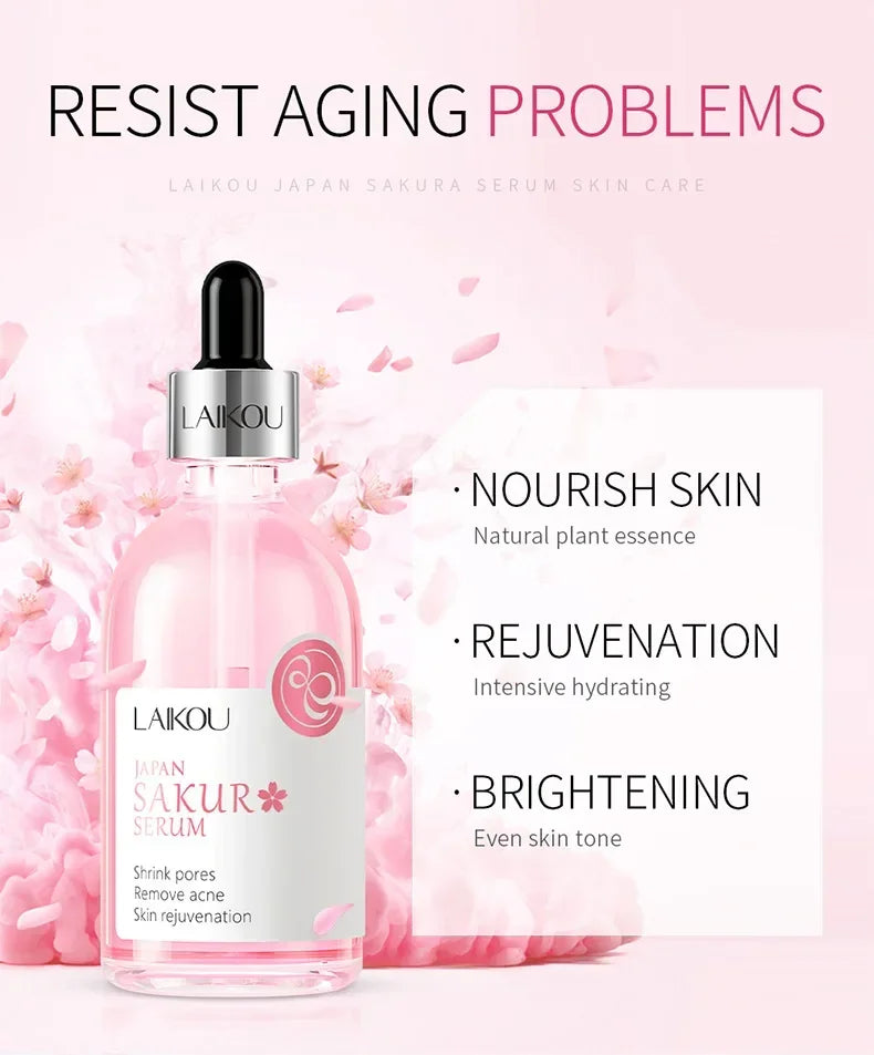 Cherry Blossom essence Moisturizing Facial Care Brightening, Firming, Soothing and Moisturizing Peaceful Pleasures Health and Wellness